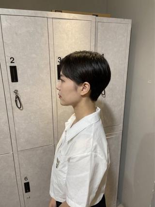 ショート ioe/酒井/ 髪質改善/艶髪カラーのヘアスタイル