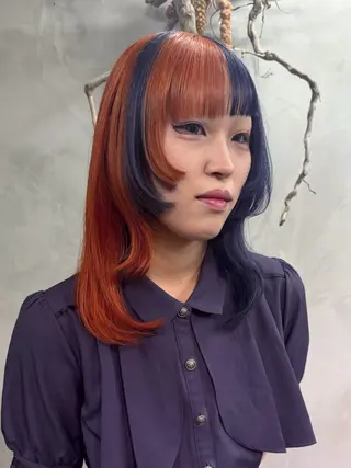 セミロング カラー RorriM natsuのヘアスタイル