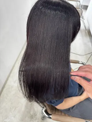 セミロング カラー 柔らか美髪矯正 髪質改善　DAITOのヘアスタイル
