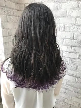 ロング カラー Oopsレイヤー 加藤澄都のヘアスタイル