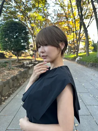 ショート 縮毛矯正/レイヤー taiga🧡のヘアスタイル