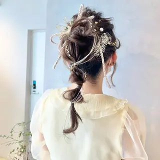 ヘアアレンジ 髪質改善/縮毛矯正/ 艶カラー🦢川上葵のヘアスタイル