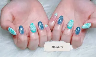 ショート トゥー フエンのネイルデザイン