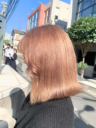 ミディアム カラー 赤みゼロ/透明感 カラー🌿KANTAのヘアスタイル