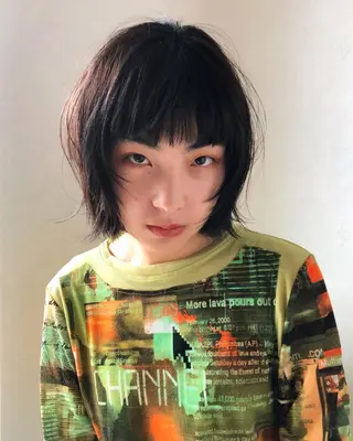 ショート ミウ☆ ブリーチダブルカラーのヘアスタイル