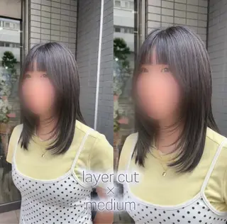 セミロング ✨K+plus✨ みのり✨のヘアスタイル