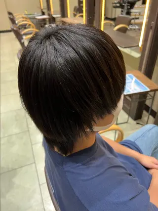ミディアム メンズ 吉田 健吏のヘアスタイル