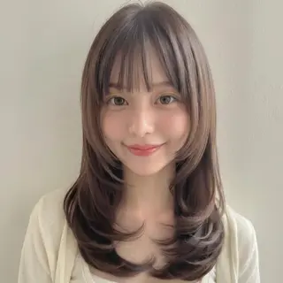 ロング 松山彩香💎艶髪💎 ロング／透明感カラーのヘアスタイル