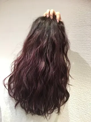 ロング カラー 白髪ぼかしハイライト 茗荷谷駅徒歩2分のヘアスタイル