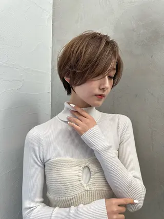ショート 縮毛矯正/レイヤー taiga🧡のヘアスタイル