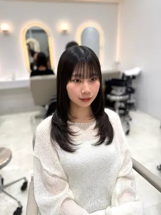 セミロング 池袋美容師/ jukuのヘアスタイル