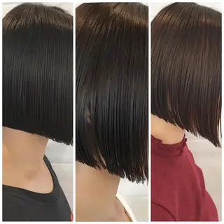 ショート カラー ヘアアレンジ ブリーチダブルカラー 元町三宮/三ノ宮のヘアスタイル