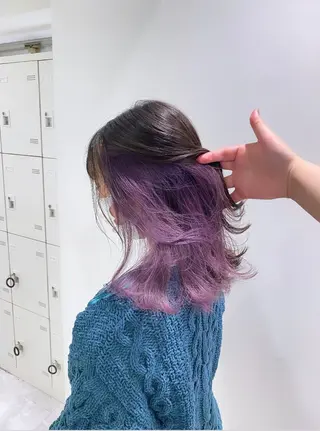 ミディアム カラー ヘアアレンジ 💖似合わせカラー ブリーチ💖レイヤーのヘアスタイル