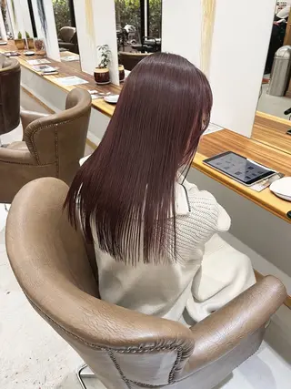ロング カラー ヘアアレンジ ena/ブリーチなし 透明感・レイヤー🎀のヘアスタイル