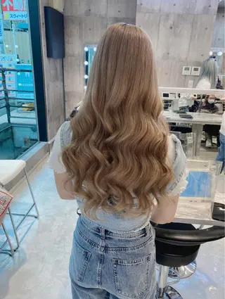 セミロング カラー ダブルカラー特化💍 tiam💍韓国ヘアのヘアスタイル