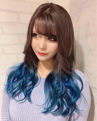 セミロング カラー ヘアアレンジ トップスタイリスト Shoyaのヘアスタイル