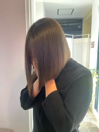 ショート カラー ヘアカラー&縮毛矯正 STAR☆RIVERのヘアスタイル