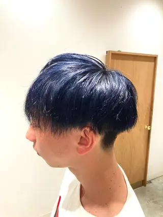 ショート カラー メンズ 佐藤 悠生 メンズパーマ.カットのヘアスタイル