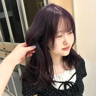 カラー サラ艶/韓国ヘア ︎🌟璃奈 (リナ)のヘアスタイル
