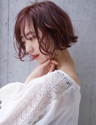ショート カラー misa🫧ナチュラ ル縮毛矯正/髪質改善のヘアスタイル