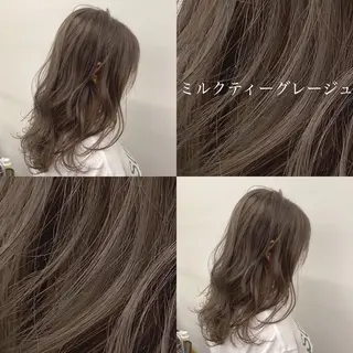 セミロング カラー ヘアアレンジ 💞あざと可愛い💞 児玉大地のヘアスタイル