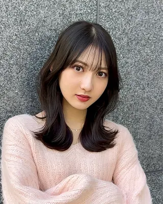 ミディアム カラー パーマ ヘアアレンジ ⭐️銀座/ショート/ 艶カラー/りょうがのヘアスタイル