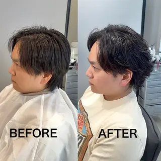 パーマ メンズ リベイルけんた モデル募集のヘアスタイル