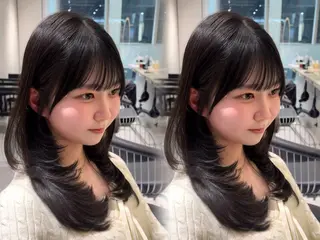ロング 谷川が作る熊本1🥇 レイヤーカットのヘアスタイル