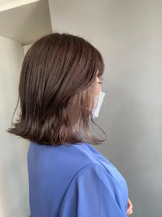 ミディアム カラー ヘアアレンジ ボブ /ニュアンス/ satomi🧸💖のヘアスタイル