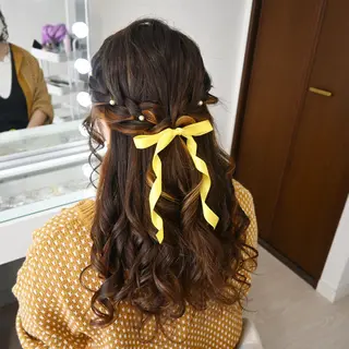 ヘアアレンジ 麻優 ヘアセットのヘアスタイル