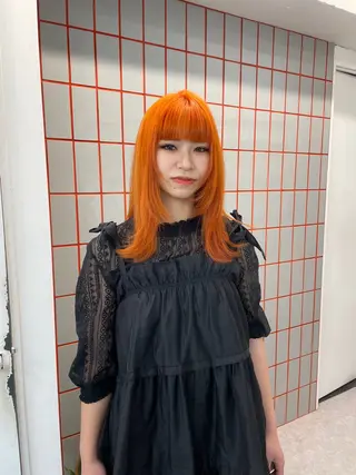 セミロング 💍モテる艶髪 透明感カラー💖のヘアスタイル