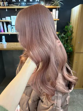 ロング カラー 🧸艶々韓国ヘア 🧁mizunaのヘアスタイル