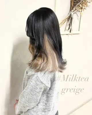ロング カラー Chainon　山中 拓也のヘアスタイル