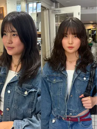セミロング パーマ kaito パーマ募集！🔵のヘアスタイル