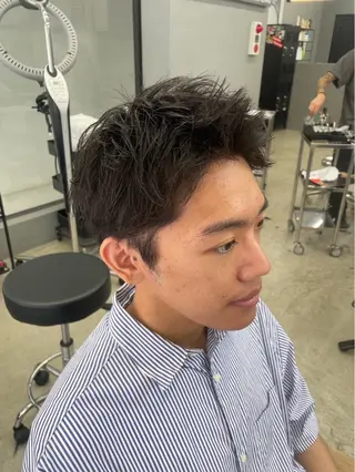 ショート パーマ メンズ メンズ専門サロン wokeのヘアスタイル