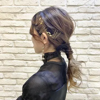 ロング ヘアアレンジ 大平 美沙のヘアスタイル