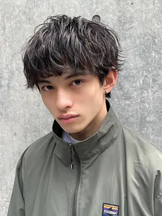 ショート パーマ ヘアアレンジ メンズ fifth 石川 凪のヘアスタイル