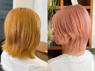 ショート カラー 似合わせレイヤー/ ケアパーマ/高倉のヘアスタイル