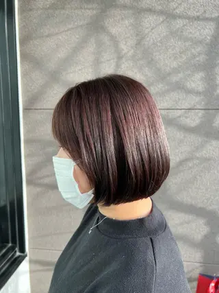 ミディアム カラー 水川 七海のヘアスタイル