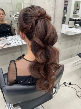 ロング 手島 カミラのヘアスタイル