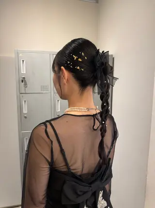 ロング ヘアアレンジ ブリーチ/アレンジ 天満/chihiroのヘアスタイル