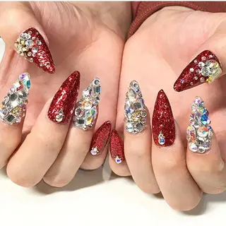 ネイル 渋谷／チップ長さ出し 👑アプレgel-xのネイルデザイン