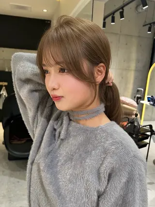 ロング 博多ベージュ 🐻松井傑のヘアスタイル