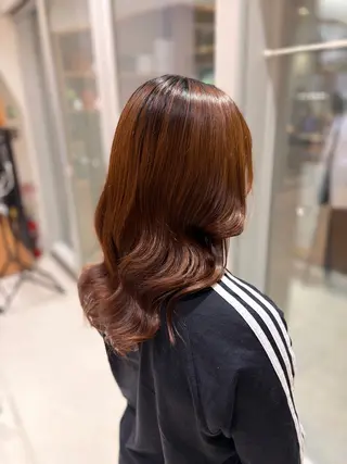 セミロング 💎ツヤ髪ストレート カラー💎かのんのヘアスタイル