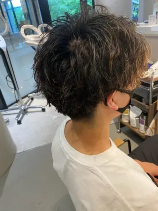 パーマ メンズ 梅田茶屋町メンズ 専門美容師 山元一平のヘアスタイル