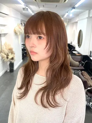ロング カラー 野町好花 レイヤー/髪質改善のヘアスタイル