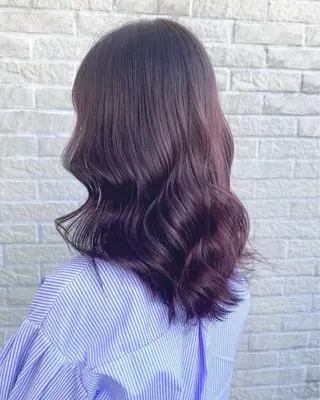 カラー 透明感カラー💎 岩崎美優のヘアスタイル