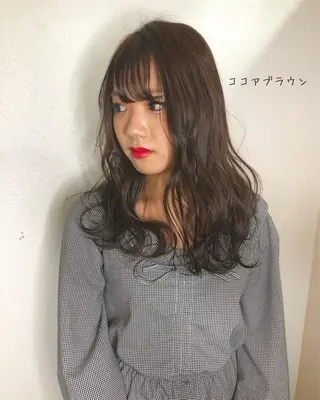 ロング カラー あさだ しゅうたろうのヘアスタイル