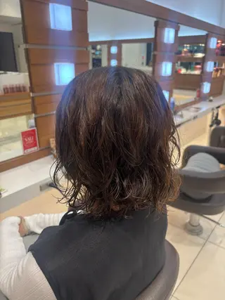 ミディアム カラー パーマ 💎【ちゅるんカラ ー】あいみ💎のヘアスタイル