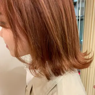 ミディアム カラー 暖色/ブリーチカラー 🎀 M i k uのヘアスタイル